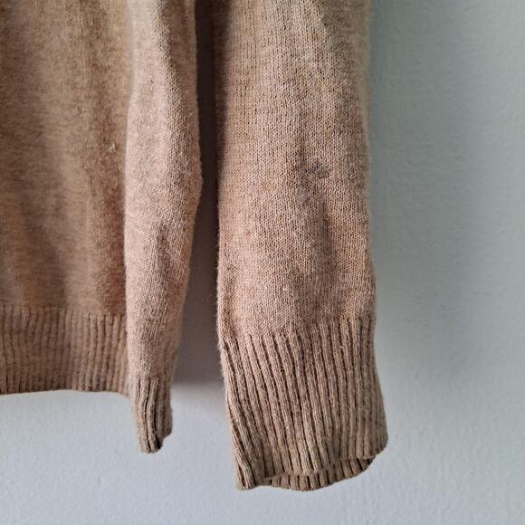 Madewell Camel Color Zebra Graphics Lightweight Crewneck Pull On Sweater - Sz XS - Picture 6 of 11